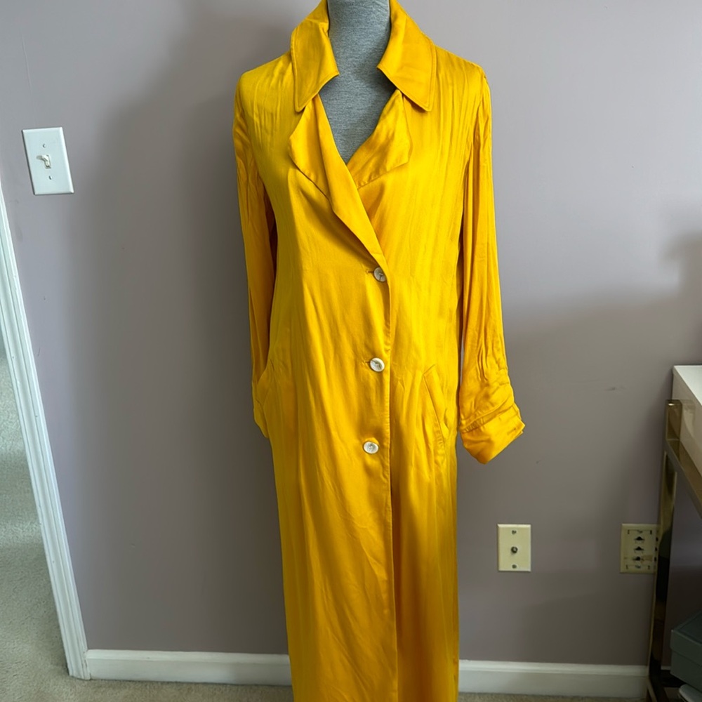 Something Navy Duster Jacket. Deep Bright Gold Co… - image 1